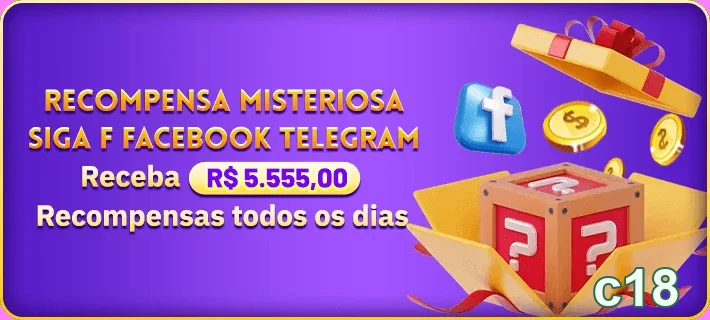 Promoção de recompensas diárias disponível no c18.