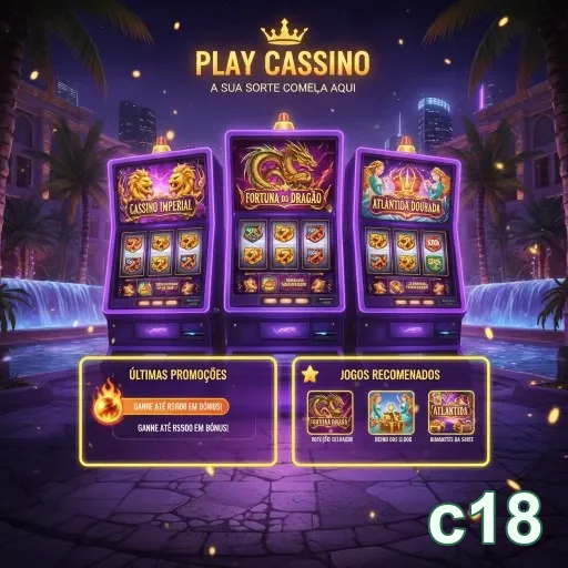 Jogos de cassino do c18 em máquinas vibrantes e coloridas.