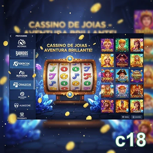 Interface de jogos VIP com slots renomados no c18.